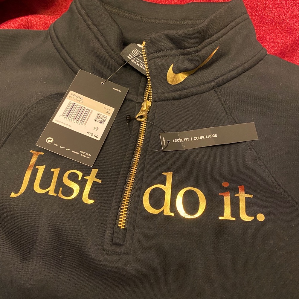 Nike Tops  Rare Rose Gold Nike Air Crop Sweatshirt